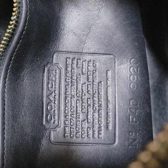 CoachVintageBecketZipBlackLeatherCrossbody9920USABAG - Picture 15 of 17